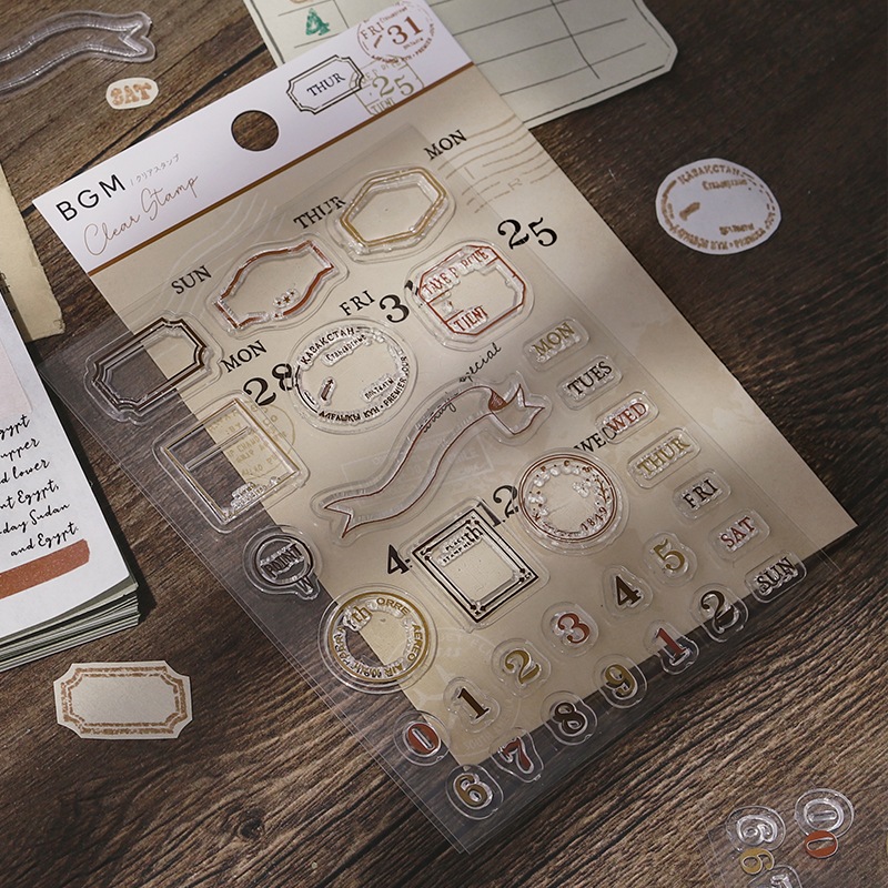 クリアスタンプ ヴィンテージ日付 BGM | メーカー・作家で探す,BGM