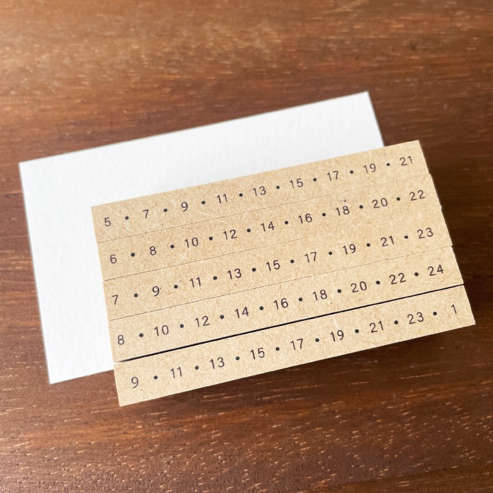 時間軸が選べる バーチカル スタンプ・横軸（b-493）