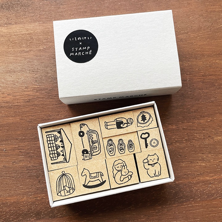 いそのけい 絵日記スタンプBOX｜02 蚤の市