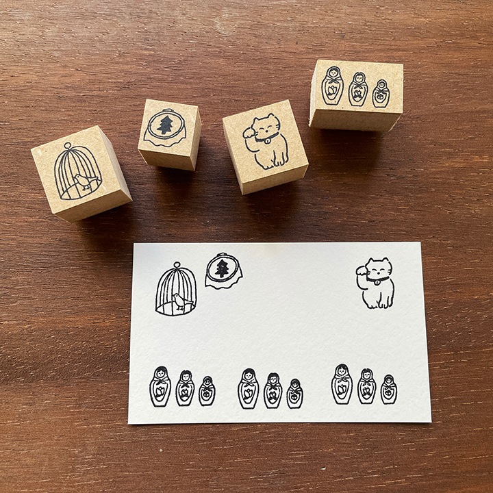 いそのけい 絵日記スタンプ単品｜02 蚤の市