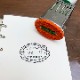 澄ノしおさん監修 日付回転印（とり） ゴム印製 サンビー 14号小判 テクノタッチデーター(日付印)