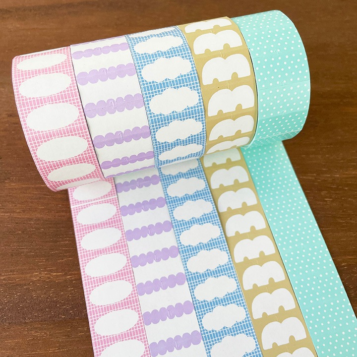 ラベラーシール スカラップ ラベンダー