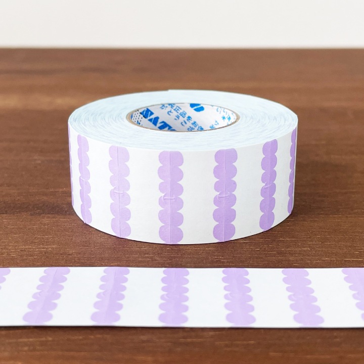 ラベラーシール スカラップ ラベンダー