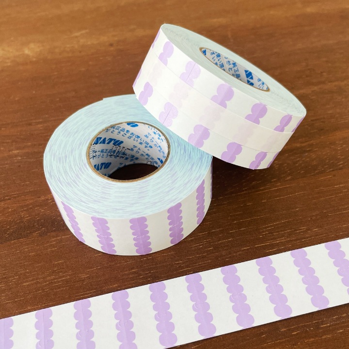 ラベラーシール スカラップ ラベンダー