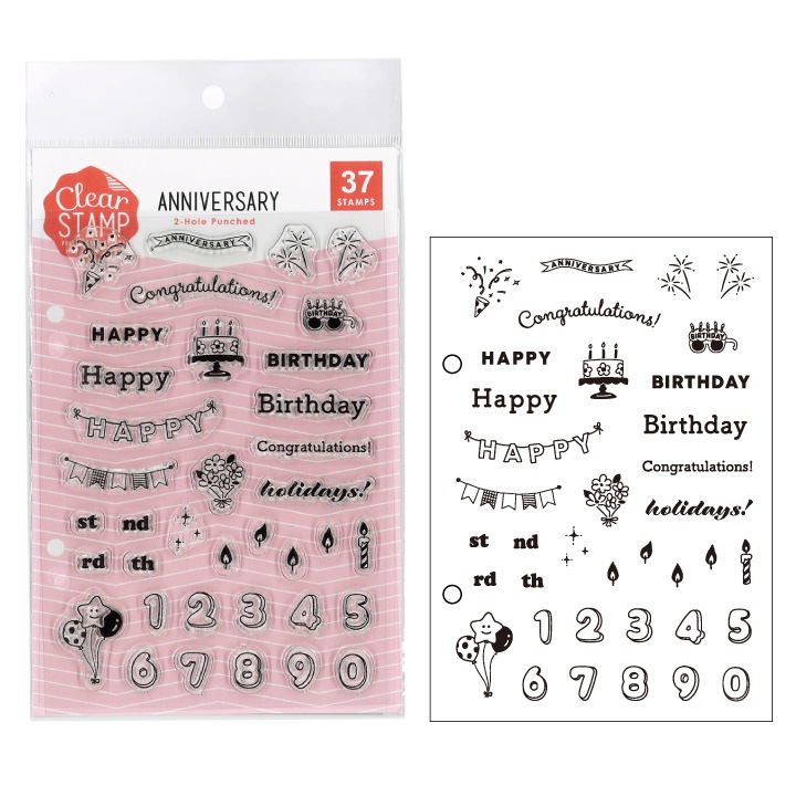 クリアスタンプ ANNIVERSARY こどものかお | メーカー・作家で探す