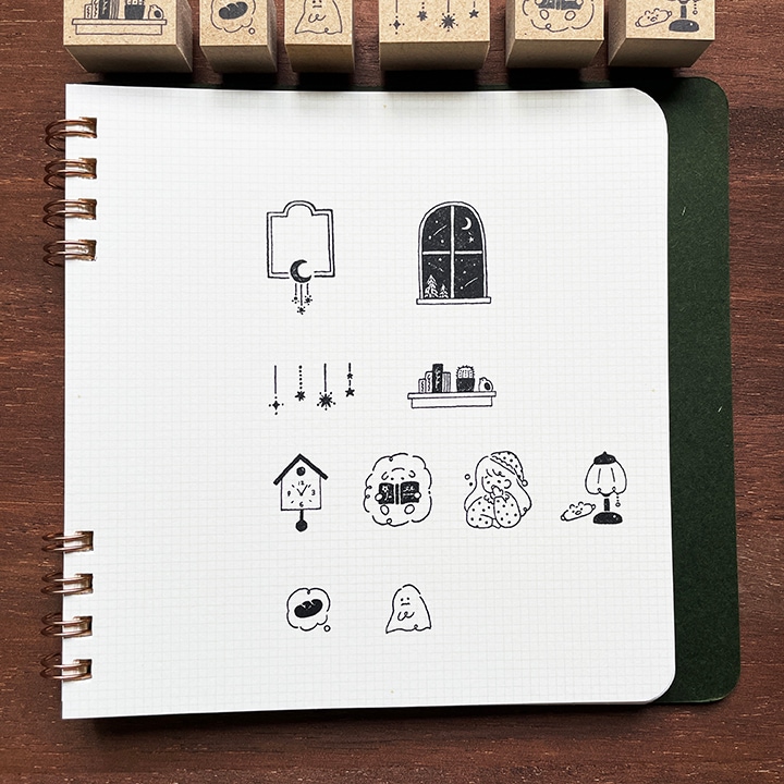 TEDE 単品スタンプ｜おやすみお星さま