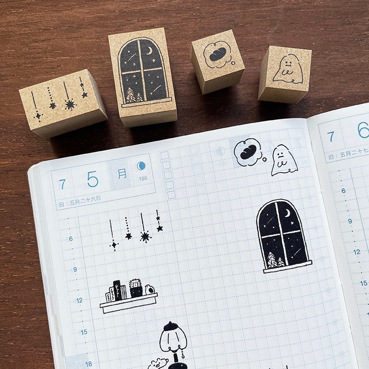 TEDE 単品スタンプ｜おやすみお星さま