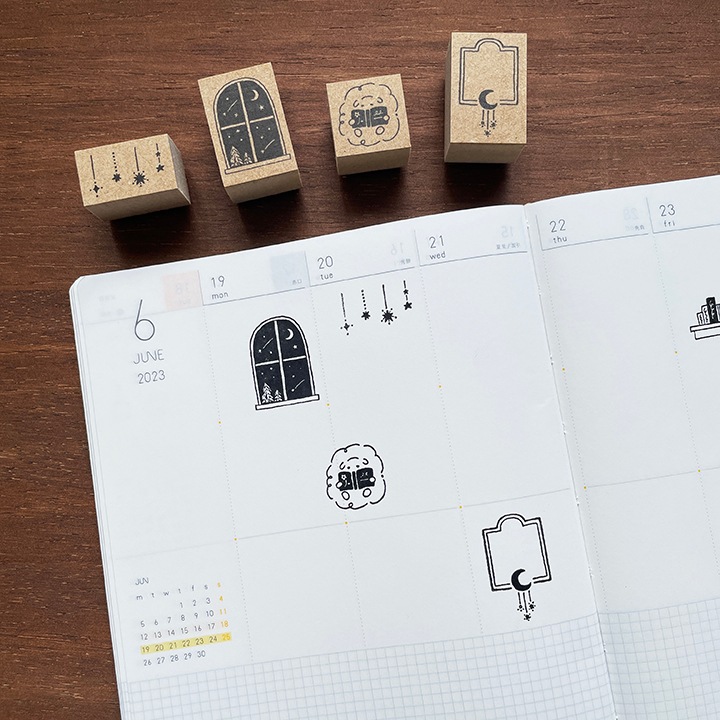 TEDE 単品スタンプ｜おやすみお星さま