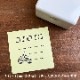 マールちゃん メモスタンプ 郵便(お菓子) シャチハタ　OSMO(オスモ)50×50mm