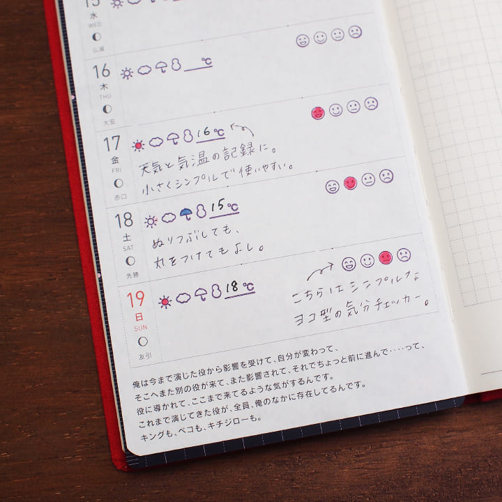 天気・気温の記録 ミニver（b-106）