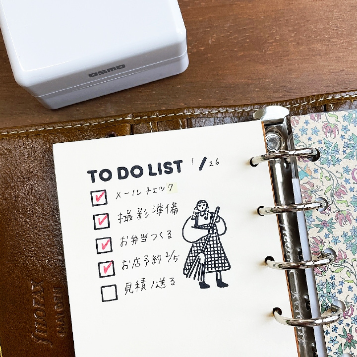 マールちゃん メモスタンプ TO DO(お掃除) シャチハタ OSMO(オスモ)50