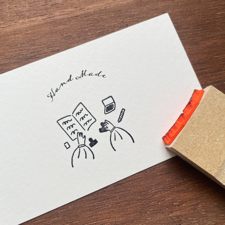 【オーダー制】アーチ状ゴム印 英文字