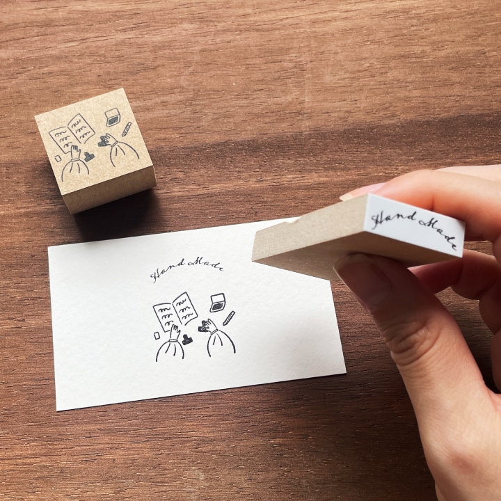 【オーダー制】アーチ状ゴム印 英文字