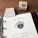 【オーダー制】アーチ状ゴム印 英文字