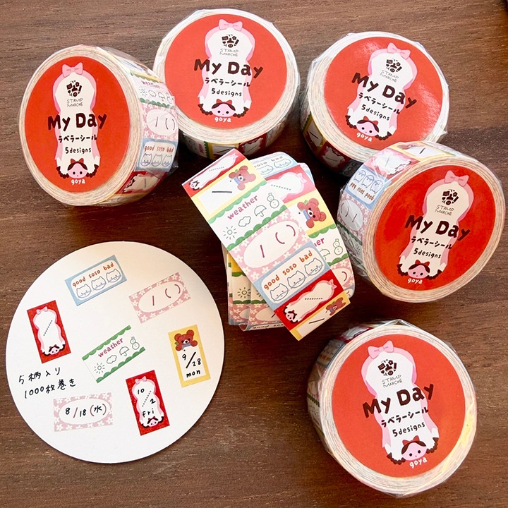 ラベラーシール My Day 5柄 | NEW ITEM | スタンプマルシェ