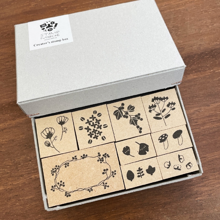 ナカノエミさん監修 クリエイターズスタンプボックス（Autumn flower