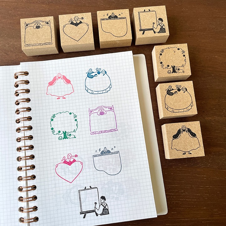 マールちゃん フレームスタンプS お茶会