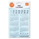 クリアスタンプ MINI CALENDAR こどものかお