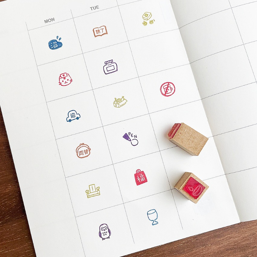 手帳スタンプmini 7mm（c-481-600）