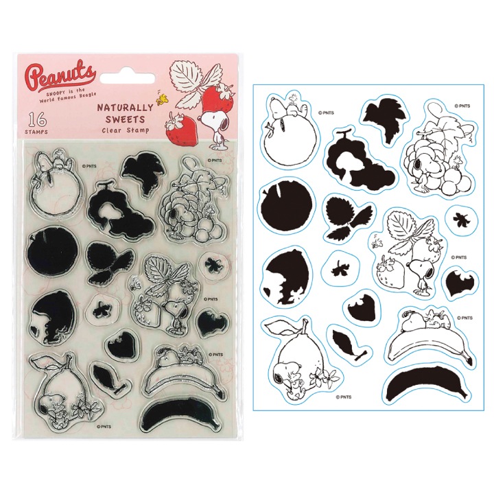 スヌーピー クリアスタンプシート NATURALLY SWEETS 005 こどものかお