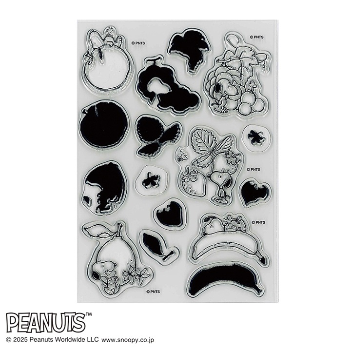 スヌーピー クリアスタンプシート NATURALLY SWEETS 005 こどものかお