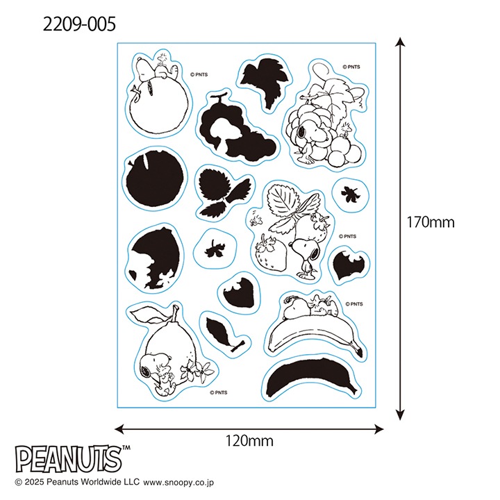 スヌーピー クリアスタンプシート NATURALLY SWEETS 005 こどものかお