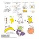 スヌーピー クリアスタンプシート NATURALLY SWEETS 005 こどものかお