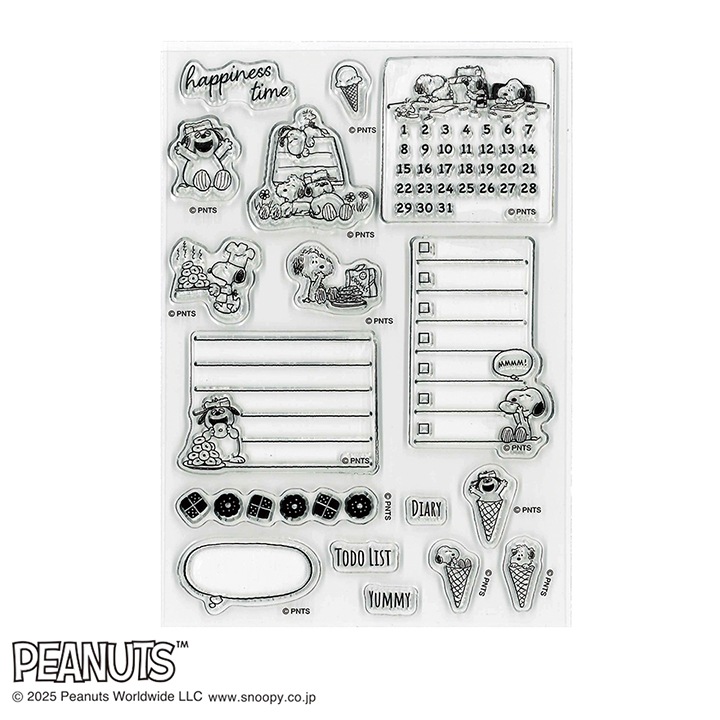 スヌーピー クリアスタンプシート SNOOPY AND BROTHERS 006 こどものかお