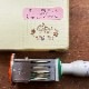 日付印 マールちゃん(お花) ゴム印製 サンビー 12号小判 テクノタッチデーター
