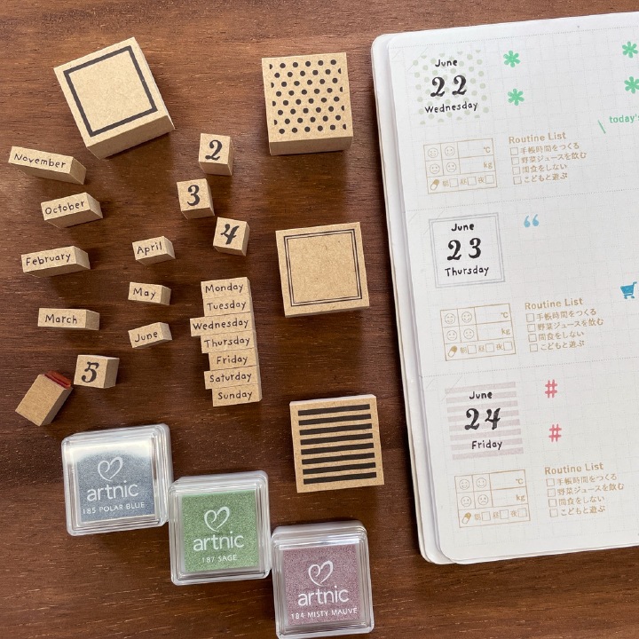 あしらいスタンプ 5個セット（b-259） | 全て | スタンプマルシェ