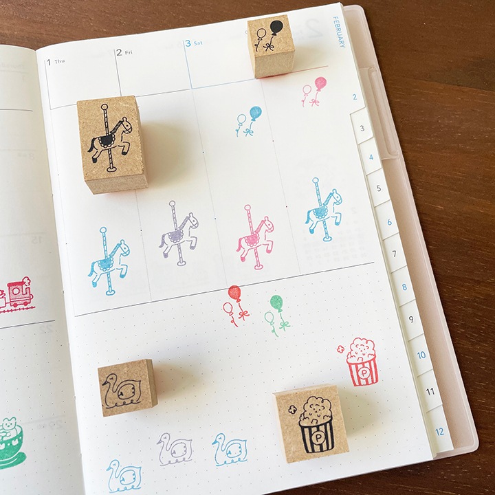 TEDE 単品スタンプ｜アニマル遊園地 | メーカー・作家で探す,TEDE