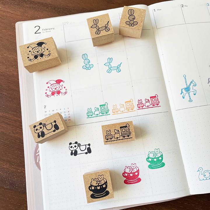 TEDE 単品スタンプ｜アニマル遊園地