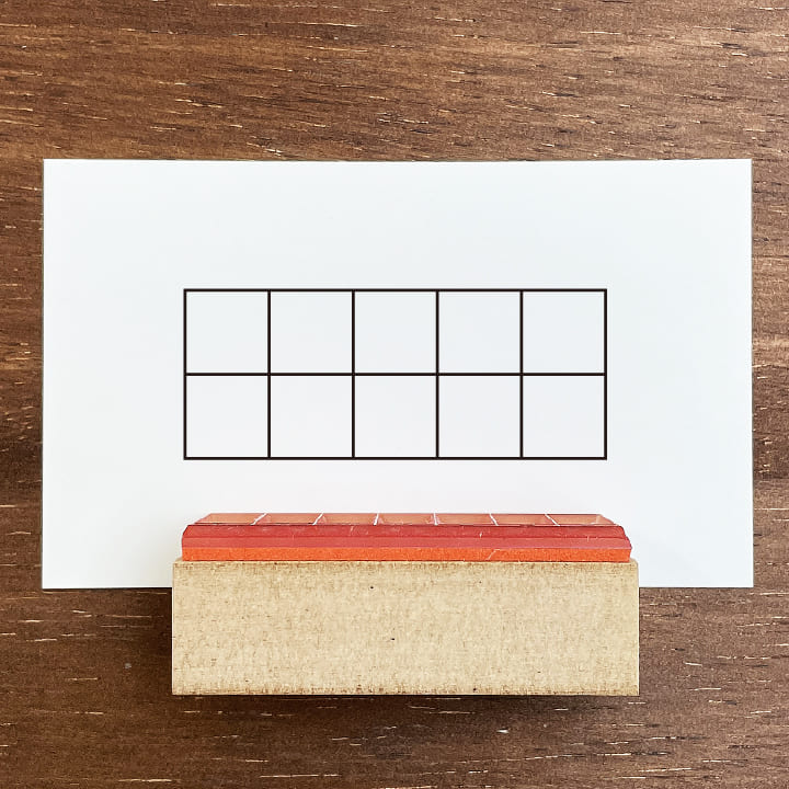 10マスのシンプルな枠（b-186）