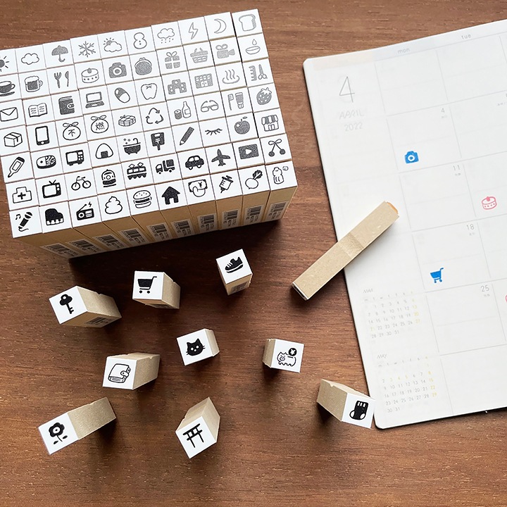 手帳スタンプmini ロング｜50 シフト管理 38種類