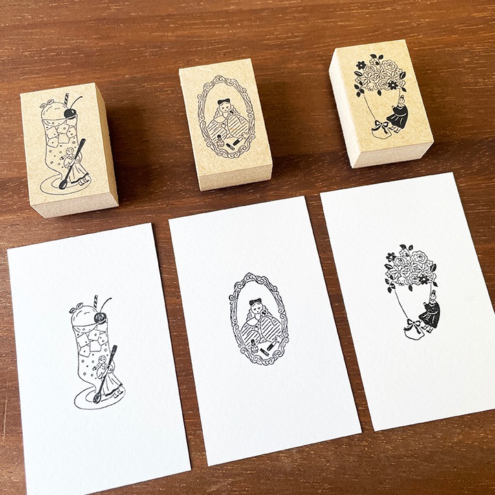 マールちゃん イラストスタンプ クリームソーダ