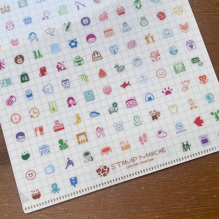 ミニスタンプカタログ＆クリアファイルセット