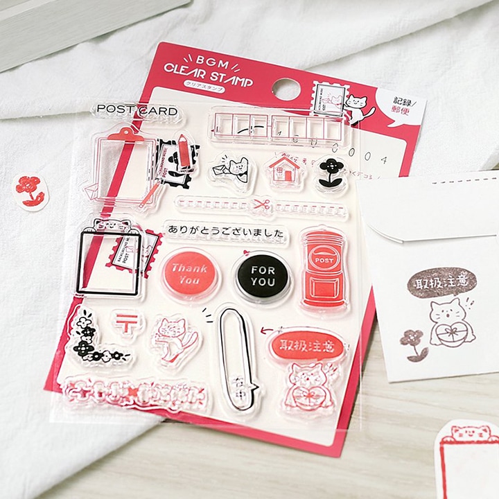 BGM  クリアスタンプ  記録  ／  郵便 クリアスタンプ 「記録・郵便 」 - BGM ONLINE SHOP