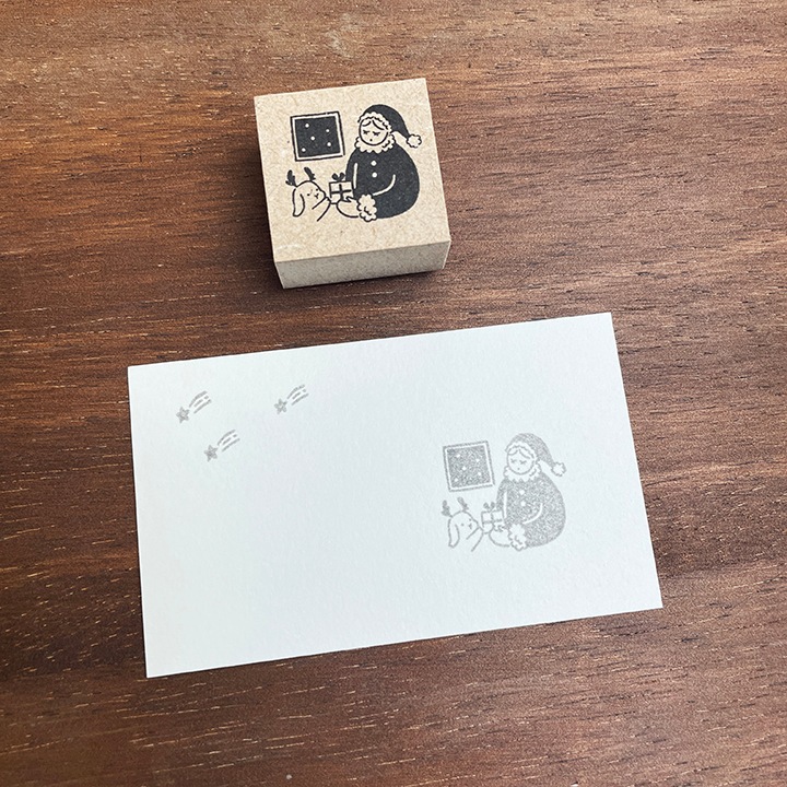 12月のマールちゃん サンタ 季節 イラストスタンプ