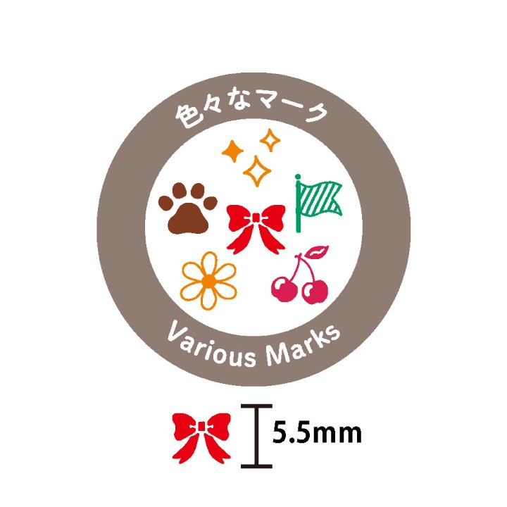 ポチッと6(ポチッとシックス) 色々なマーク こどものかお | メーカー