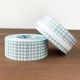 ラベラーシール ギンガムチェック ダスティーブルー