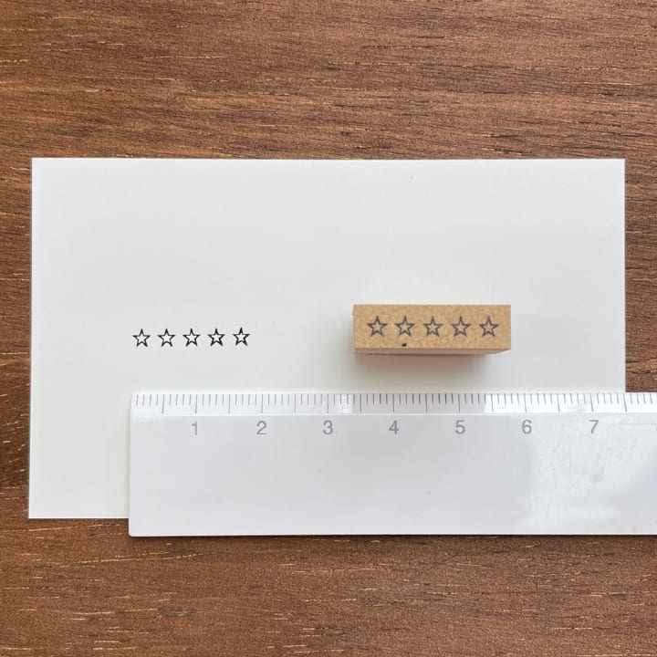 5ツ星 18mm丈（b-095） | 全て | スタンプマルシェ | オリジナル手帳