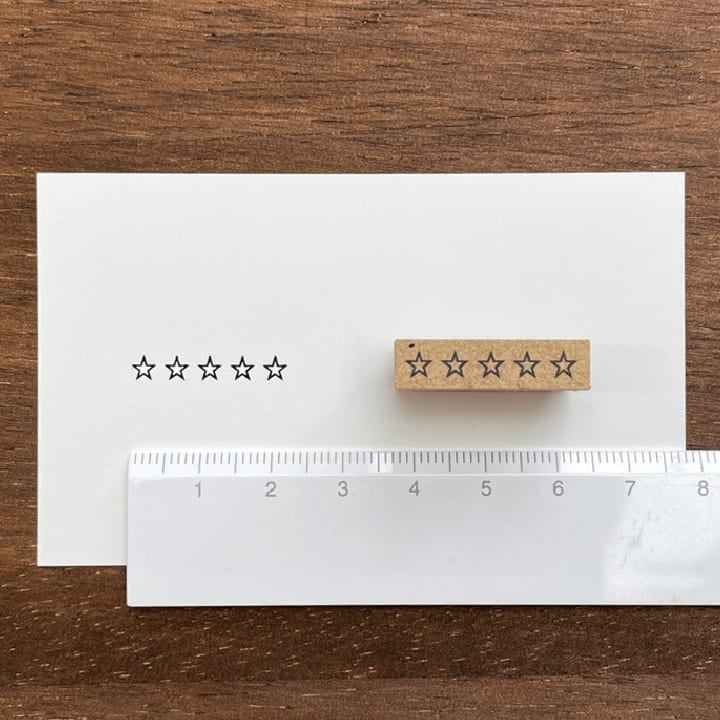 5ツ星 23mm丈（b-096） | 全て | スタンプマルシェ | オリジナル手帳