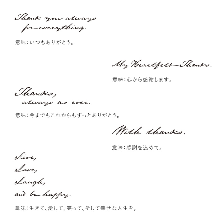 Thanks,always as ever.｜ラッピングやカードに英語で感謝の言葉を