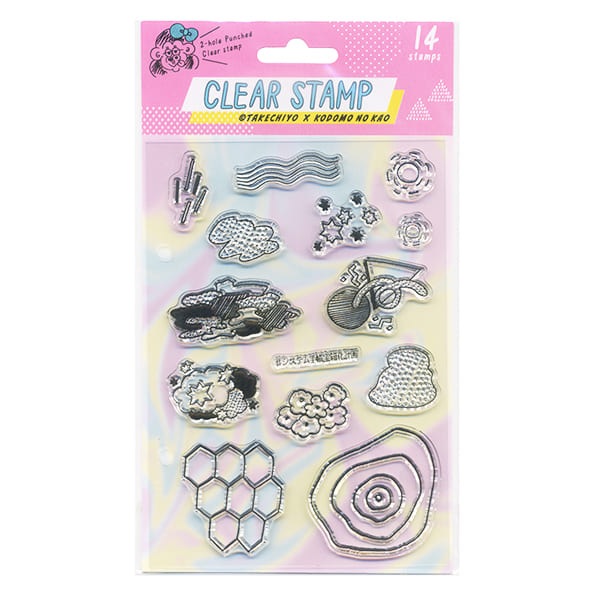 たけちよ クリアスタンプ 001 こどものかお