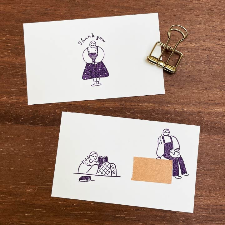 マールちゃん イラストスタンプ お掃除