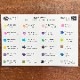 色見本カード バーサファインクレア 全24色