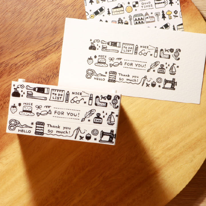 eric 組み合わせスタンプ 第二弾（お裁縫・FOR YOU・日用品）サンビー サンカケル コラボ