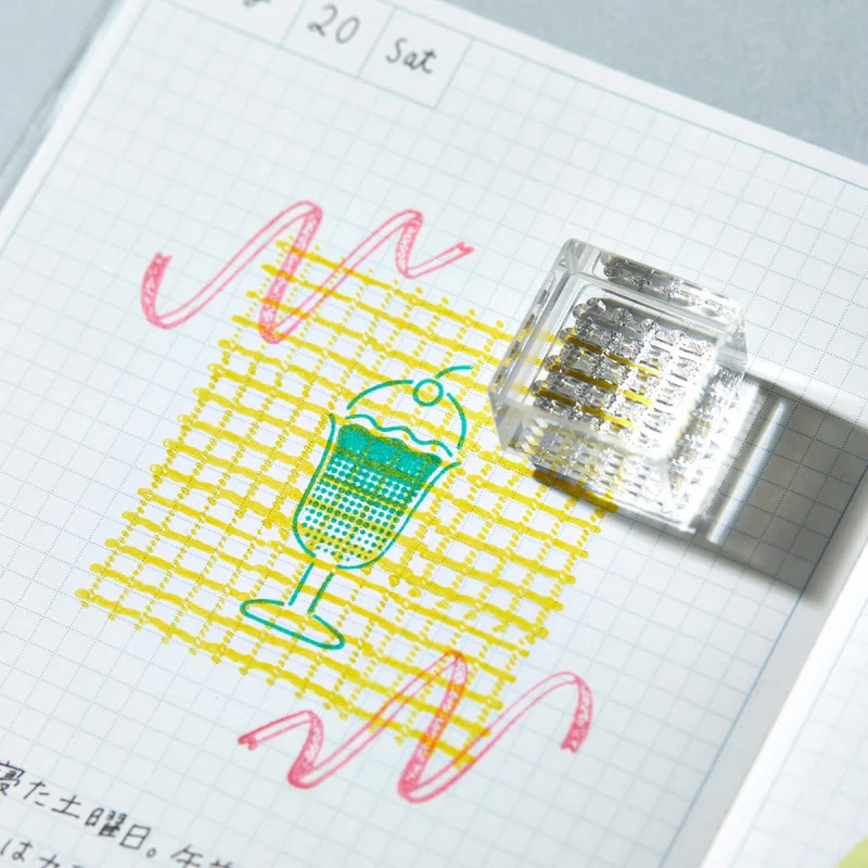 透明スタンプ 氷印 大サイズ ワ二 HITOTOKI