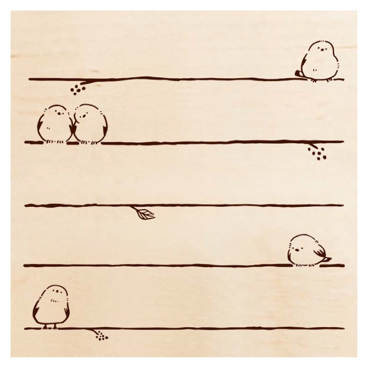 いろどりはんこ シマエナガ ひとやすみ ビバリー