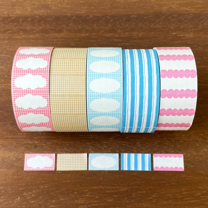 ラベラーシール オーバルフレーム ラムネ